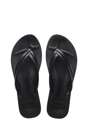 Havaianas black sale wedge flip flops