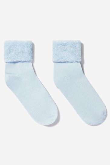 Baby Unisex Hat And Socks Set in Blue