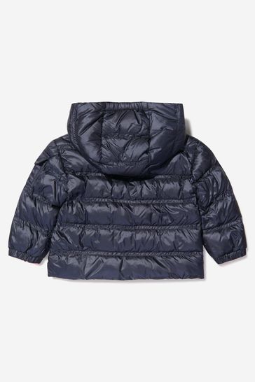 Baby Girls Down Padded Childe Jacket in Navy