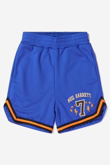 Boys Mesh Basketball Shorts in Blue