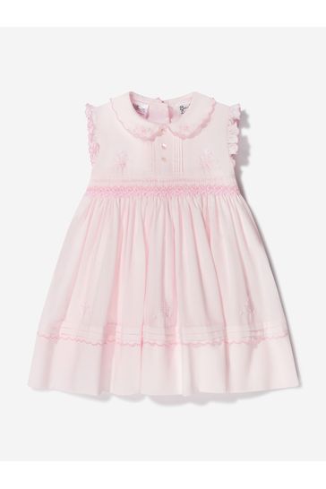 Baby Girls Sleeveless Dress in Pink
