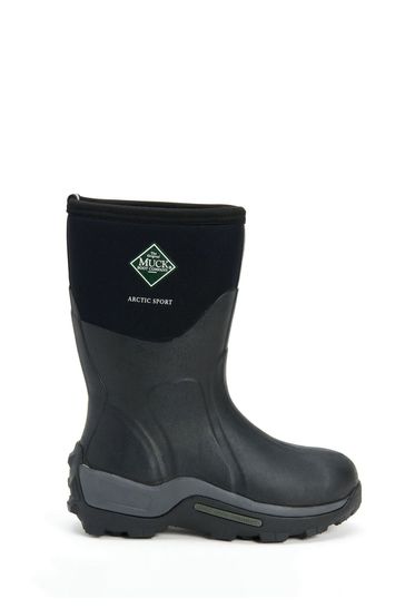 Buy Muck Boots Black Arctic Sport Short Wellies from the Laura