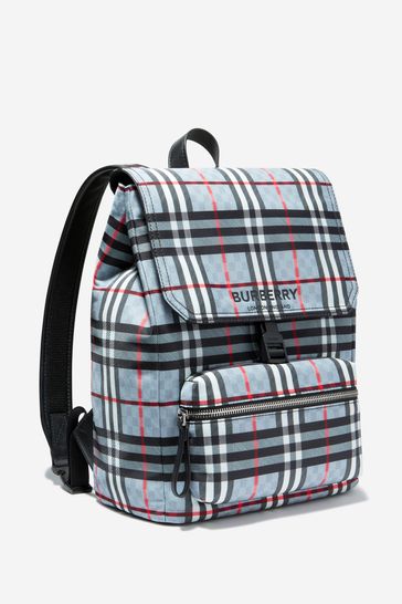 Checkerboard Backpack in Blue