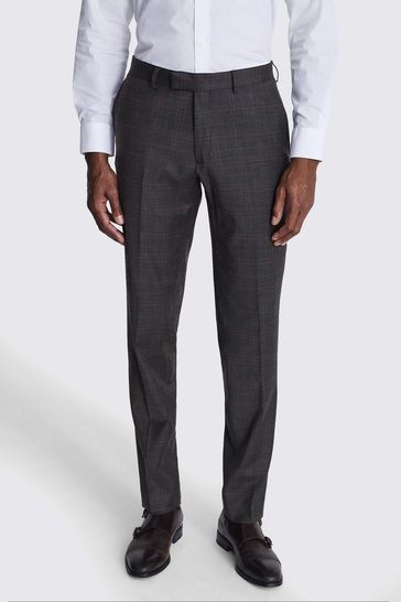 Buy Moss Bros Tailored Fit Grey Check 