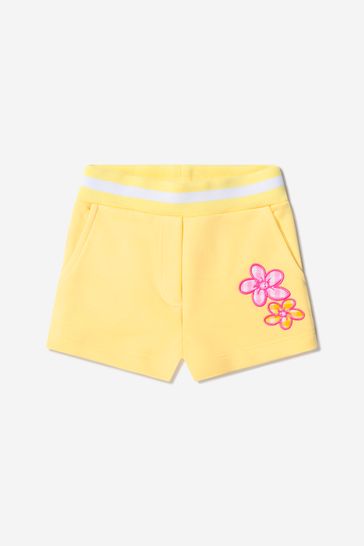 Baby Girls Cotton Flower Shorts