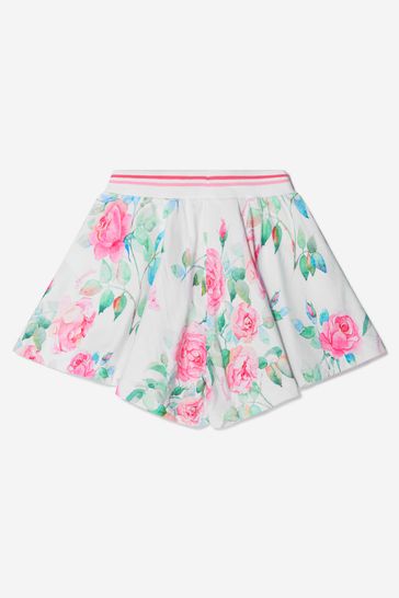 Girls Cotton Rose Bloom Shorts
