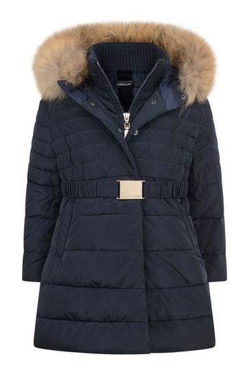 Down Padded Coat in Blue