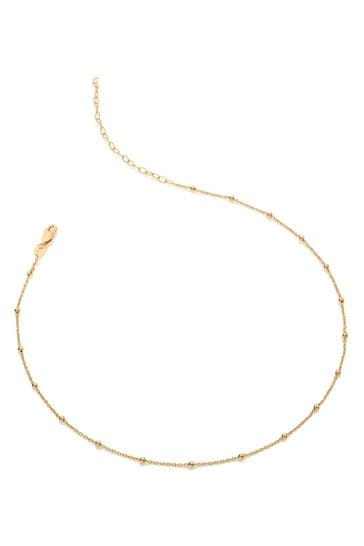 gold cable wire necklace