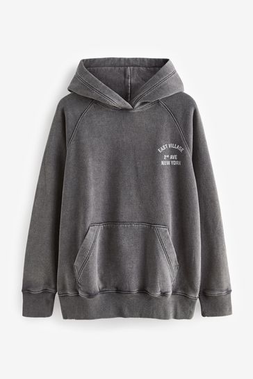 Washed on sale hoodie grey