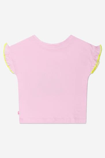 걸스 핑크 코튼 서퍼 갈매기 티셔츠