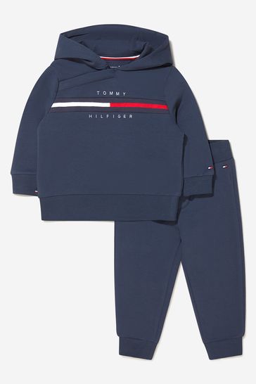 Baby Unisex Branded Tracksuit in Navy