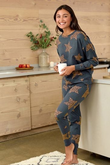 Women Pajamas, Pajamas Long Sleeve Cotton, Homewear Set, Grey, L,Comfy  Cotton Pyjamas : : Clothing, Shoes & Accessories