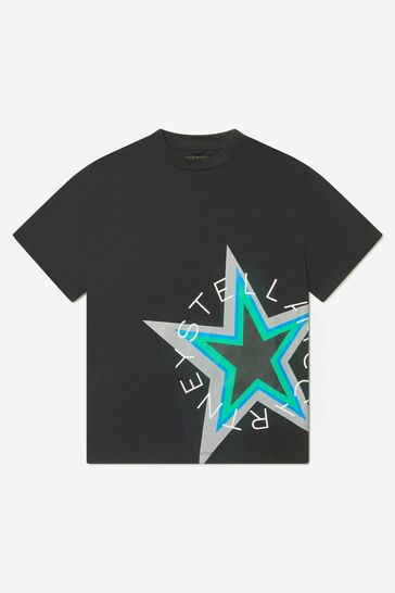 Boys Cotton Jersey Star Print T-Shirt