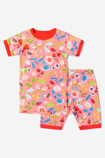 Girls Pink Enchanted Garden Organic Cotton Pyjamas