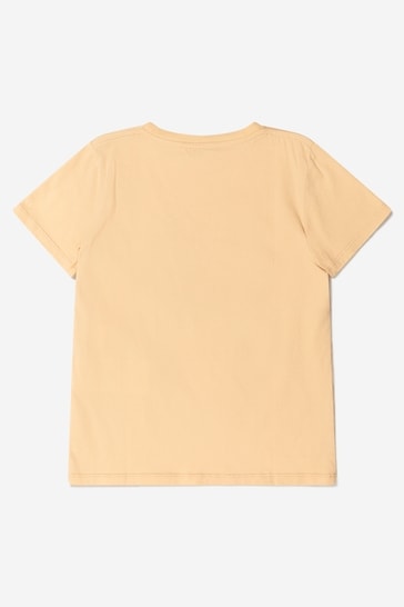 Kids Cotton Jersey logo T-Shirt in Beige