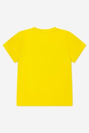 유니섹스 코튼 여름 테디 장난감 티셔츠 에 옐로우
