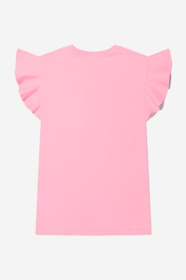 걸스 코튼 여름 테디 장난감 드레스 에 핑크