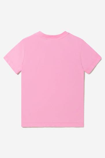 Girls Cotton Jeresy T-Shirt in Pink
