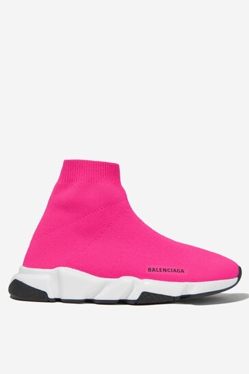 Unisex Logo Speed Trainers in Pink