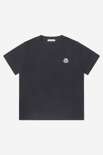 Kids Jersey Logo T-Shirt in Black