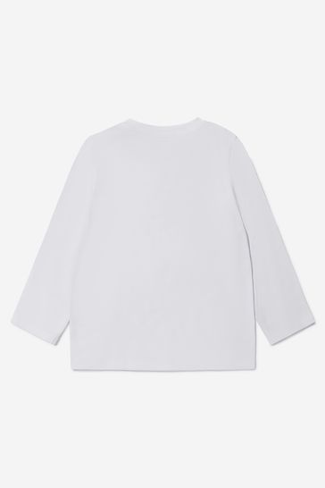 Baby Unisex Long Sleeve T-Shirt in White