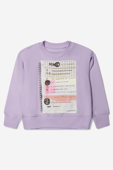 Kids Cotton Sweatshirt in Lilac