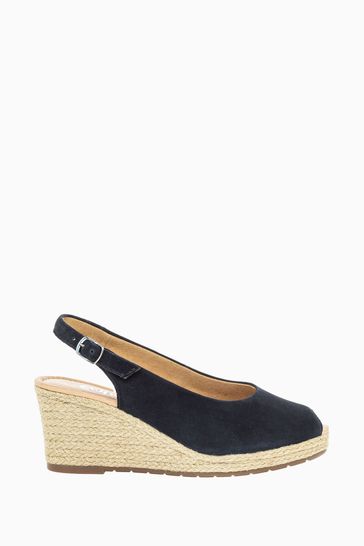 Buy Gabor Dark Blue Tandy Suede Sandals 