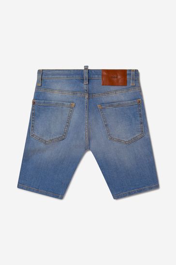 Boys Cotton Shorts in Blue