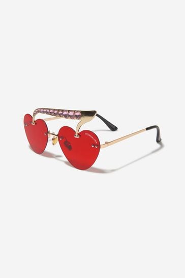 Girls Cherry Sunglasses With Case in Red