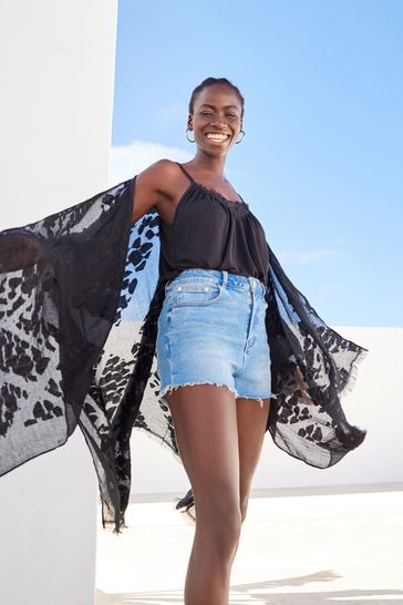 Buy Sheer Textured Kimono from Next