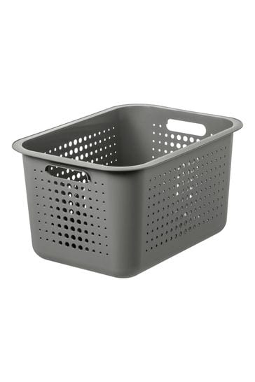 Orthex Grey Smartstore Baskets 1x6L,10L,13L With Bamboo Lids