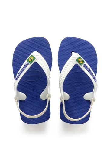 Havaianas Zehentrenner in Blau Damen Schuhe Flache Schuhe Zehentrenner und Badelatschen 