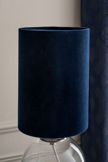 Buy Cylindrical Velvet Light Shade from Next