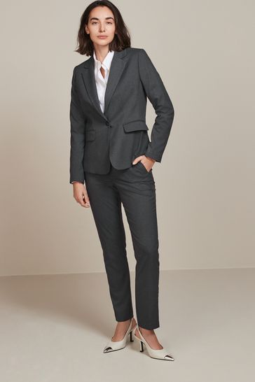 Black Tailored Single Breasted Jacket