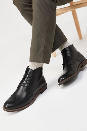 Hjenno brogue ankle boots cheap