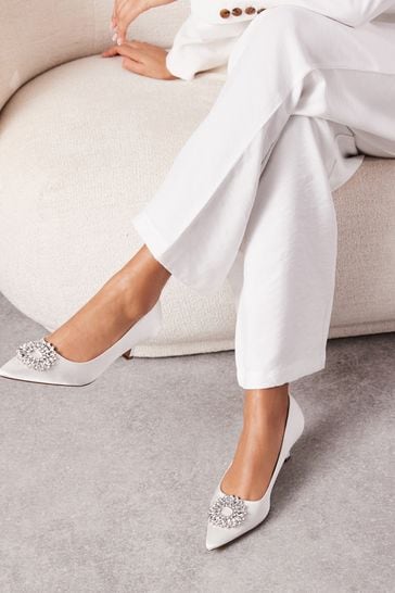 Wedding shoes kitten heel uk on sale