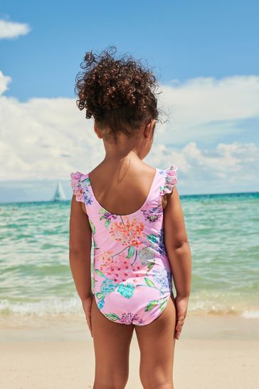 Pale pink shop one piece swimsuit