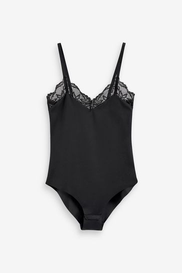 Lace trim bodysuit clearance