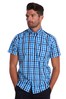 Barbour® Blue Gingham Short Sleeve Tailored Shirt