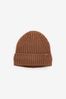 Rust Brown Knitted Snood and Hat Tape Set (1-16yrs)