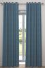 Dark Teal Blue Cotton Made to Measure Curtains