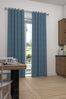 Dark Teal Cotton Made to Measure Curtains