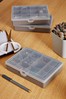 Wham Set of 3 Grey Plastic Organisers With 12 Divisions