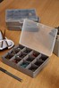 Wham Set of 3 Grey Plastic Organisers With 12 Divisions