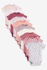 Modern Pink Baby 10 Pack Short Sleeve Bodysuits (0mths-3yrs)