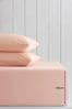 Dusky Blush Pink Cotton Rich Extra Deep Fitted Sheet