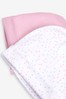 aden + anais Pink Mini Hearts Hats Two Pack Set
