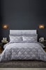 Catherine Lansfield Grey Art Deco Easy Care Duvet Cover and Pillowcase Set