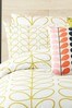 Orla Kiely Set of 2 Yellow Cotton Linear Stem Pillowcases
