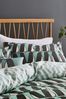 Scion Teal Blue Pedro Brushed Cotton Duvet Cover and Pillowcase Set